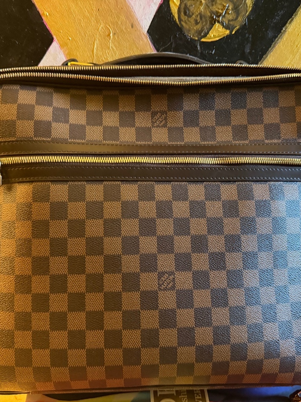Louis Vuitton Damier Ebene Sabana laptop bag